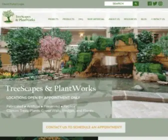 Plantworks.com(Artificial and preserved trees and plants company) Screenshot