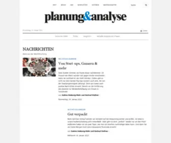 Planung-Analyse.de(Finden Sie hier die wichtigsten Neuigkeiten aus der Welt der Marktforschung) Screenshot