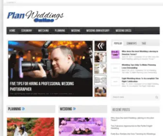 Planweddingsonline.com(Wedding Blog) Screenshot