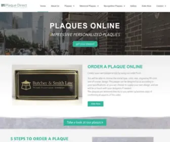 Plaque-Direct.com(Plaques Online) Screenshot
