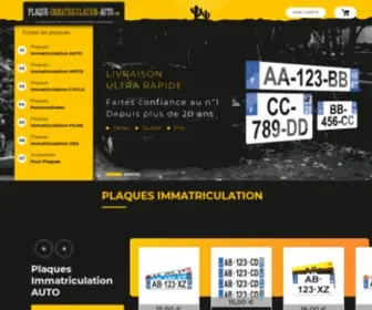 Plaque-Immatriculation-Auto.com(Commandez Plaque d'immatriculation Auto Moto Cyclo en ligne) Screenshot