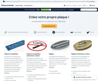 Plaqueomatic.fr(Signalétique) Screenshot