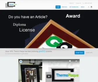 Plaques.com(Thermo Plaque Laminated Wall Plaques) Screenshot