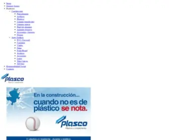 Plasco.com.mx(Industria gráfica y construcción) Screenshot