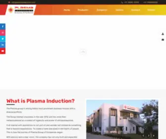 Plasmainduction.com(Plasma Induction (India) Pvt Ltd) Screenshot