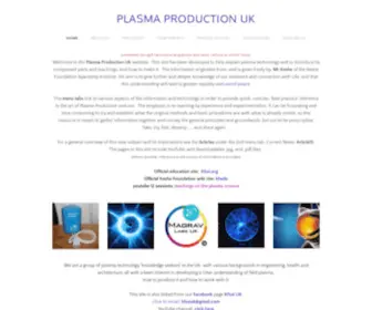 Plasmaproduction.org(Plasma Production UK) Screenshot