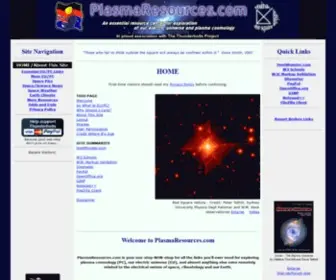 Plasmaresources.com(HOME/About this site) Screenshot