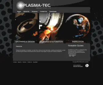 Plasmatec.ca(Plasma Tec Industries) Screenshot