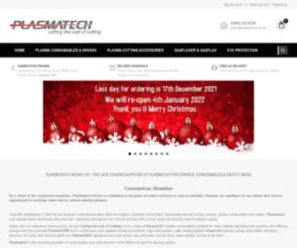 Plasmatech.co.uk(Plasmatech OnLine Ltd) Screenshot