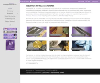 Plasmaterials.com(Manufacturer of High Purity Deposition Materials) Screenshot