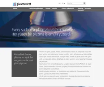 Plasmatreat.com.tr(Atmosferik basınç plazma ile yüzey uygulaması) Screenshot