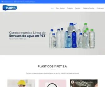 Plaspet.com.co(Plásticos y Pet) Screenshot