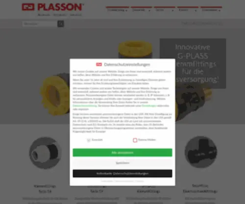 Plasson.de(PLASSON GmbH) Screenshot