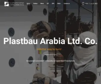 Plastbauarabia-Ksa.com(A Better way to build) Screenshot