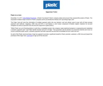 Plastc.com(Dit domein kan te koop zijn) Screenshot