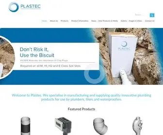 Plastec.com.au(Plastec australia pty ltd) Screenshot