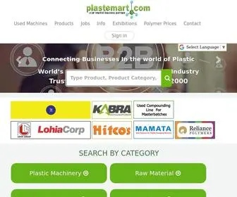 Plastemart.com(Plastics Product Bags Used Machines Technology Jobs Recycled Polymers) Screenshot