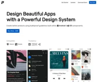 Plasterdesignsystem.com(Mobile UI Kit and Design System for Sketch and Figma) Screenshot