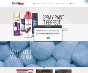 Plasti-Kote.co.uk(The home of spray paint) Screenshot