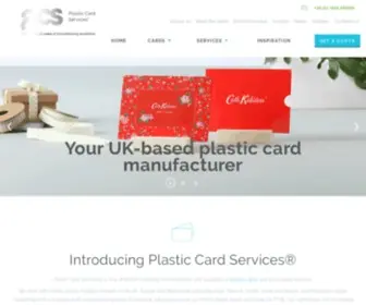 Plastic-Card-Services.co.uk(Plastic Card Suppliers & Manufacturers) Screenshot