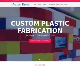 Plastic-Depot.com(Custom Plastic Fabrication & CNC Services in Gardena) Screenshot