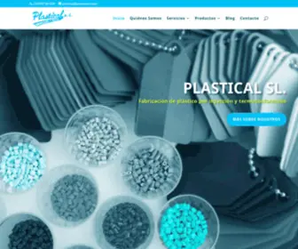 Plasticalsl.com(Fabricación de plástico por inyección y termoconformado) Screenshot
