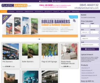 Plasticbanners.com(Outdoor Banner and Signs Printing) Screenshot