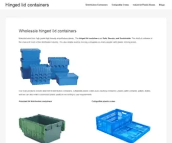 Plasticboxes.de(Wholesale hinged lid containers) Screenshot