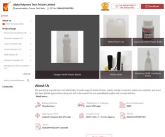 Plasticcontainers.in(Alpha Polymers Teck Private Limited) Screenshot