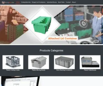 Plasticcrate.net(Plastic Storage Crates for sale) Screenshot