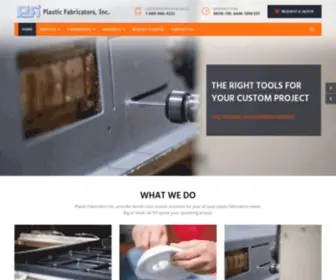 PlasticFabinc.com(Plastic Fabricators Inc) Screenshot