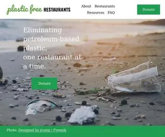 PlasticFreerestaurants.org(Plastic Free Restaurants) Screenshot