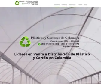 Plasticosycartonesdecolombia.com(VENTA PLÁSTICO Y CARTÓN EN COLOMBIA) Screenshot