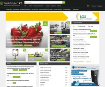 PlasticPortal.eu(Daily updated portal associating companies operating in the plastics industry. Classifieds) Screenshot
