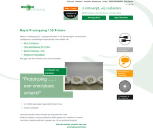 PlasticProto.com(Mareco Prototyping B.V) Screenshot