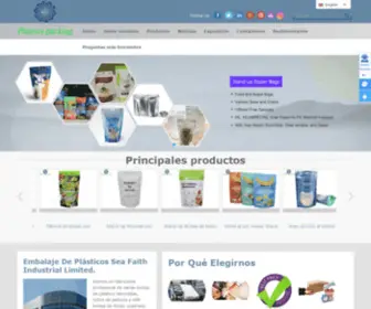 Plastics-Coffeebags.com(Bolsas reciclables PE) Screenshot