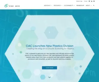 Plastics.ca(CIAC proudly represents Canada’s chemistry sector leaders) Screenshot