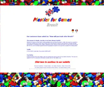 Plasticsforgames.co.uk(Plastics for Games Ltd) Screenshot