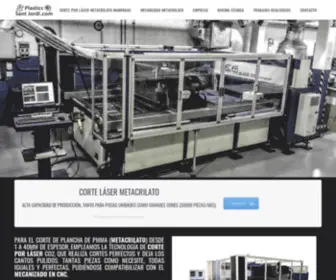 Plasticssantjordi.com(Corte Láser METACRILATO Barcelona) Screenshot