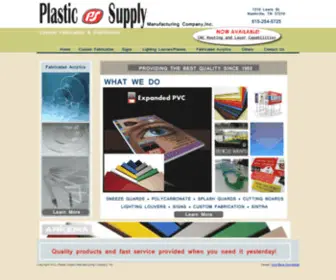 Plasticsupplyofnashville.com(Plastic Supply Manufacturing Company) Screenshot