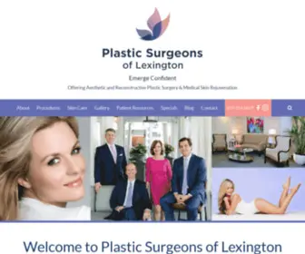 Plasticsurgeonsoflexington.com(Our Practice) Screenshot