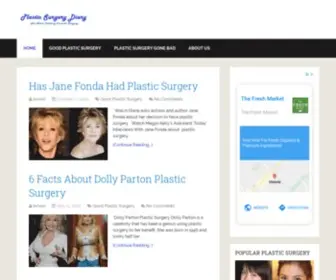 Plasticsurgerydiary.com(Plastic Surgery Diary) Screenshot