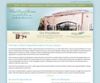 Plasticsurgicalspecialists.com(Tucson Plastic Surgery Specialists) Screenshot