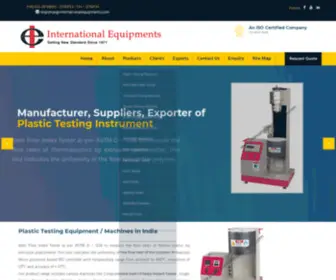 Plastictestingequipment.com(Plastictestingequipment) Screenshot