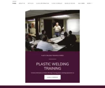 Plasticweldingtraining.com(Plastic Welding Equipment Sales) Screenshot