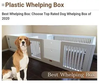 Plasticwhelpingbox.com(Best Whelping Box) Screenshot