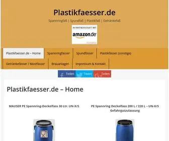 Plastikfaesser.de(Spannringfässer) Screenshot