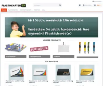 Plastikkarten24.de(Ab 1 Stück binnen 24 Stunden möglich) Screenshot