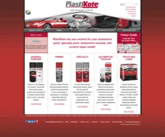 Plastikote.ca(PlastiKote Paint Products) Screenshot