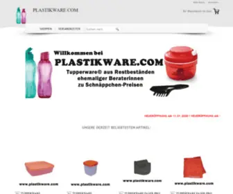 Plastikware.com(Tupperware© zu Schnäppchen) Screenshot